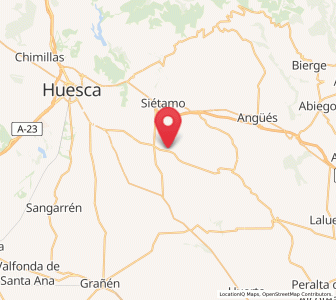 Map of Fañanás, Aragon