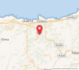 Map of Ferrera de Paredes, Asturias