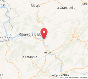 Map of Flix, Catalonia