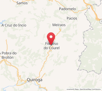 Map of Folgoso do Courel, Galicia