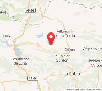 Map of Folledo, Castille and León