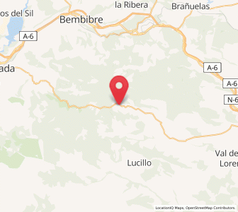 Map of Foncebadón, Castille and León