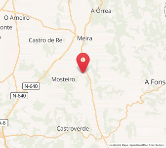 Map of Fontao, Galicia