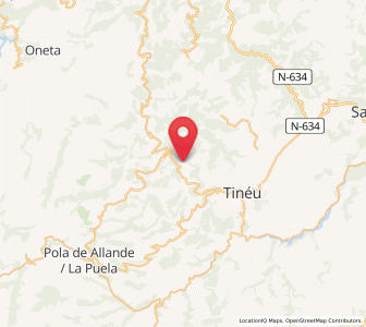 Map of Francos, Asturias