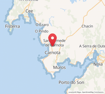 Map of Freán, Galicia