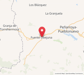 Map of Fuente Obejuna, Andalusia