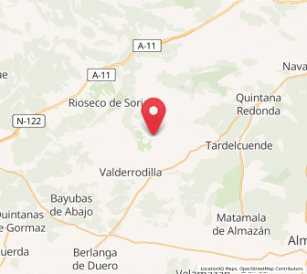 Map of Fuentelárbol, Castille and León