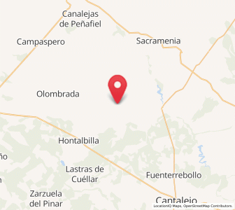 Map of Fuentepiñel, Castille and León