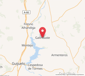 Map of Galinduste, Castille and León