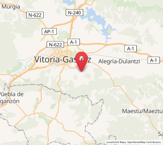 Map of Gamiz, Basque Country