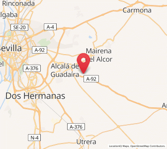 Map of Gandul, Andalusia