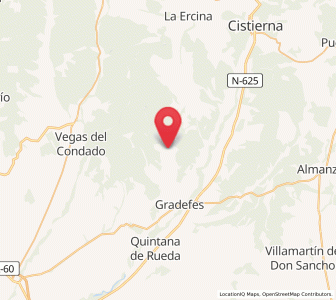 Map of Garfín, Castille and León