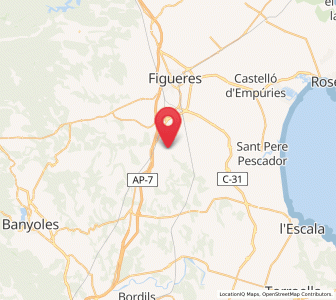 Map of Garrigàs, Catalonia