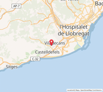 Map of Gavà, Catalonia