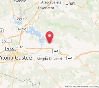 Map of Gebara, Basque Country