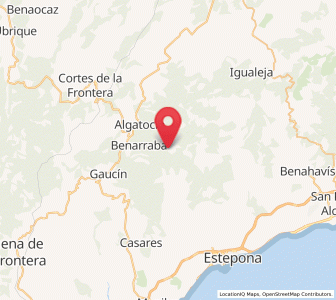 Map of Genalguacil, Andalusia