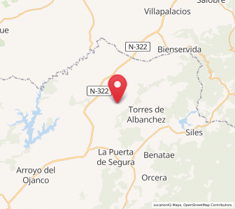 Map of Génave, Andalusia