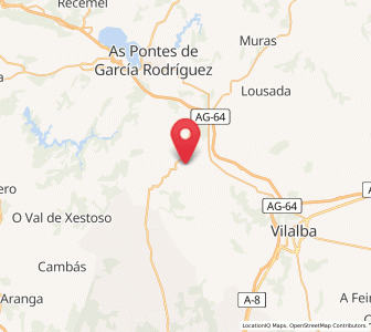Map of Germade, Galicia