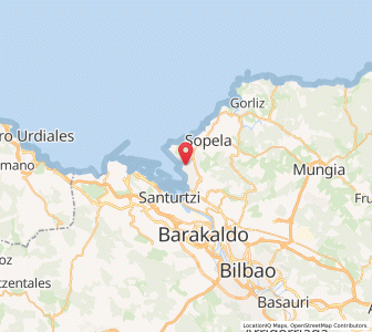 Map of Getxo, Basque Country