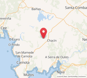 Map of Godón, Galicia