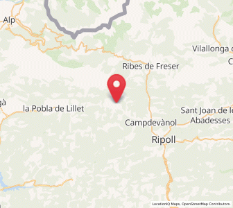 Map of Gombrèn, Catalonia