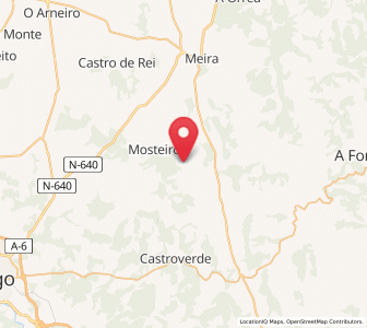 Map of Gondel, Galicia