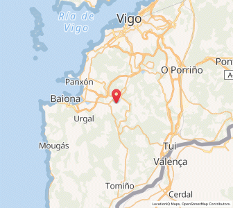 Map of Gondomar, Galicia