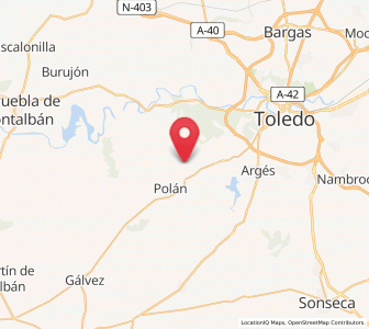 Map of Guadamur, Castille-La Mancha