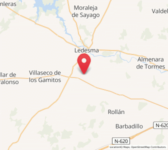 Map of Gudino, Castille and León