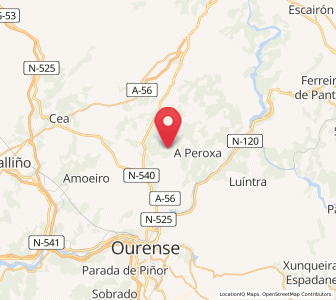 Map of Gueral, Galicia