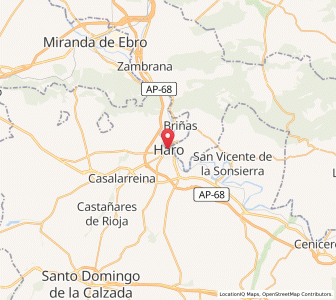 Map of Haro, La Rioja