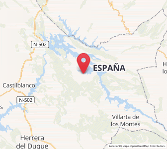Map of Helechosa, Extremadura