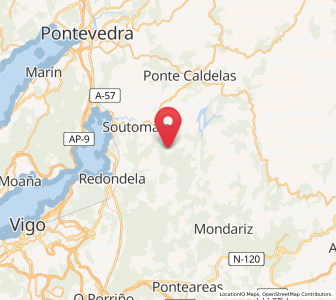 Map of Hermida, Galicia
