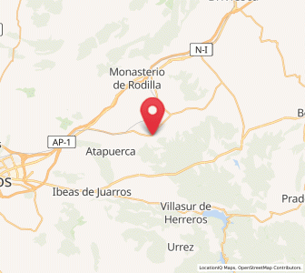 Map of Hiniestra, Castille and León