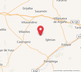 Map of Hontanas, Castille and León