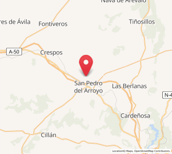 Map of Hortigosa de Moraña, Castille and León