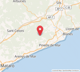 Map of Hortsavinyà, Catalonia