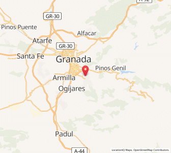 Map of Huétor Vega, Andalusia