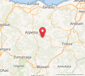Map of Ibarbia, Basque Country