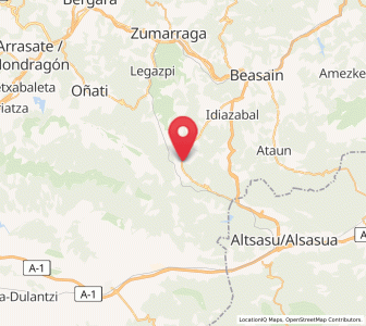 Map of Idiakaitz, Basque Country