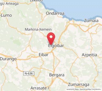 Map of Idotorbe (San Pedro), Basque Country