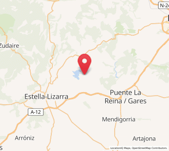 Map of Irurre, Navarre