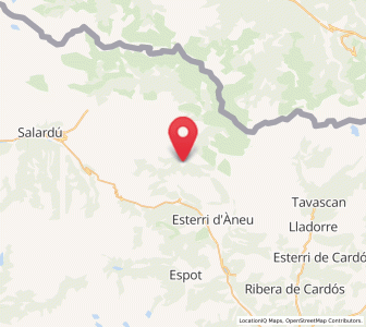 Map of Isil, Catalonia