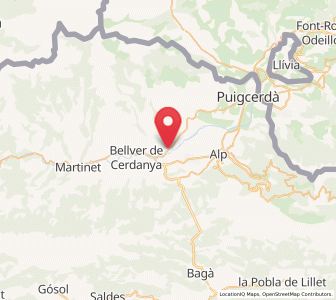 Map of Isòvol, Catalonia