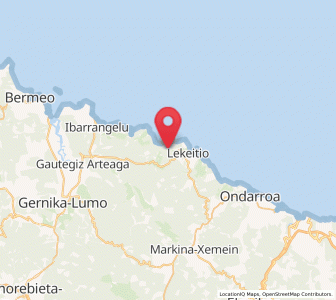 Map of Ispaster, Basque Country