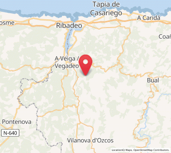 Map of Jaraz, Asturias