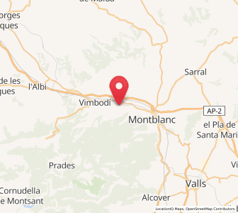 Map of L’Espluga de Francoli, Catalonia