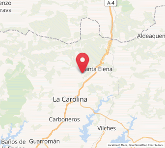 Map of La Aliseda, Andalusia