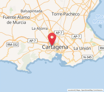Map of La Baña, Murcia