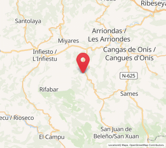 Map of La Canal, Asturias